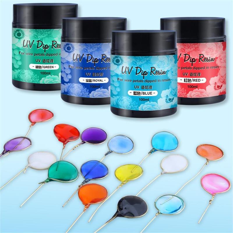 100 ミリリットル UV ディップ樹脂接着剤ワイヤー花 U - Flower Preservation Resin のレビューと価格