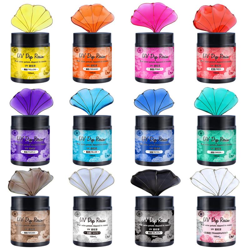 100 ミリリットル UV ディップ樹脂接着剤ワイヤー花 U - Flower Preservation Resin のレビューと価格
