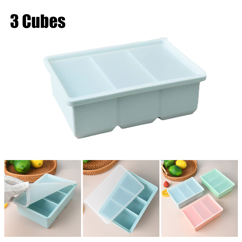 1 個巨大なストレージ食品食事ソース蓋付きシリコーン冷凍庫ト - Serving Tray Mold のレビューと価格