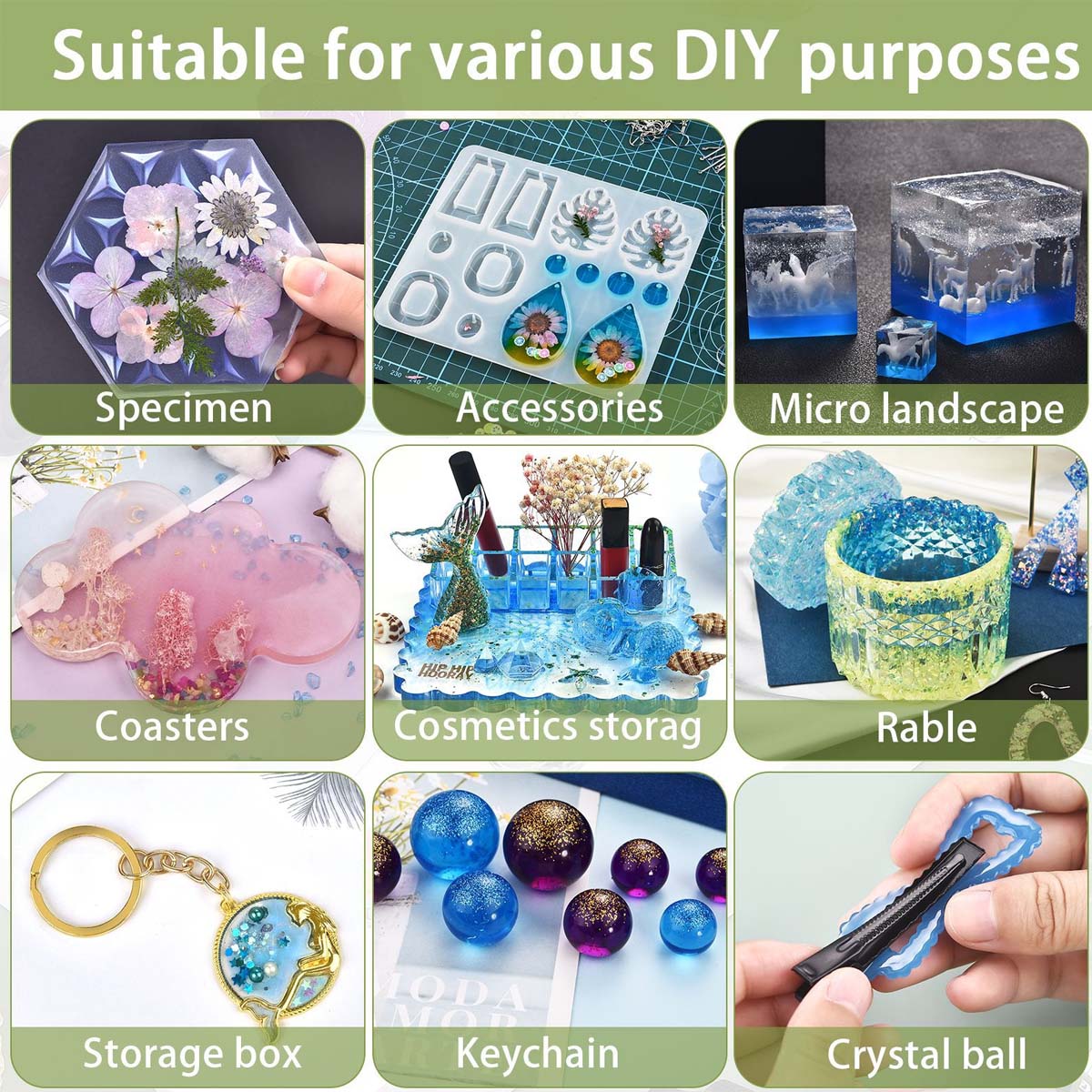 5ml/ボトル エポキシ樹脂顔料 液体着色剤 染料 ユニバー - Epoxy Uv Resin Kit のレビューと価格