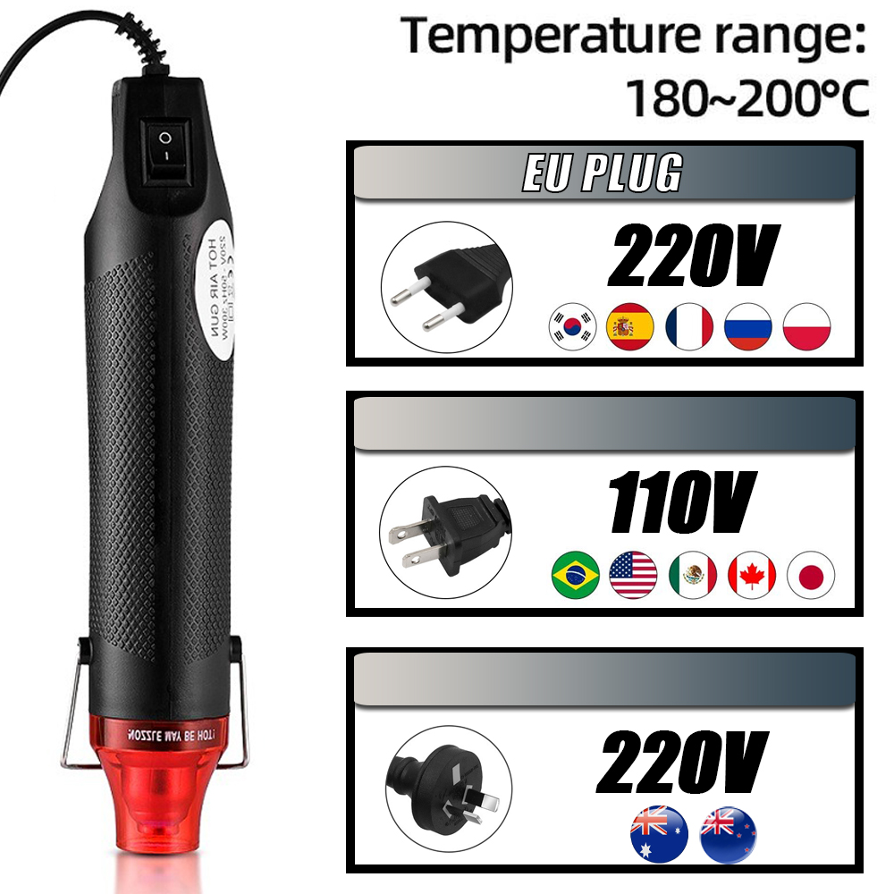 300 ワットホットエアガンポータブルミニヒーター DIY  - Heat Gun Small のレビューと価格